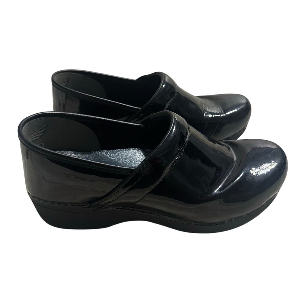 Dansko Clogs EUR 42 Women's 11.5 Black Patent Leather Nursing Slip On Comfort